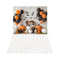 Kate Halloween Citrouilles Ballons Toile de fond+Blanc Plancher en Bois Sol Toile de fond