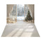 Kate Noël Arbre Cadeaux Fenêtre Hiver Toile de fond+Bois Clair Lumière Toile de fond