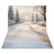 Kate Hiver Chemin Neige Sapins Toile de fond+Chemin Neige Traces Sol Toile de fond