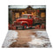 Kate Noël Camion Cadeaux Maison Toile de fond+Hiver Neige Terre Sol Toile de fond