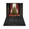 Kate Sapin de Noël Cadeaux Rideaux Toile de fond+Bois Noir Lignes Verticales Sol Toile de fond