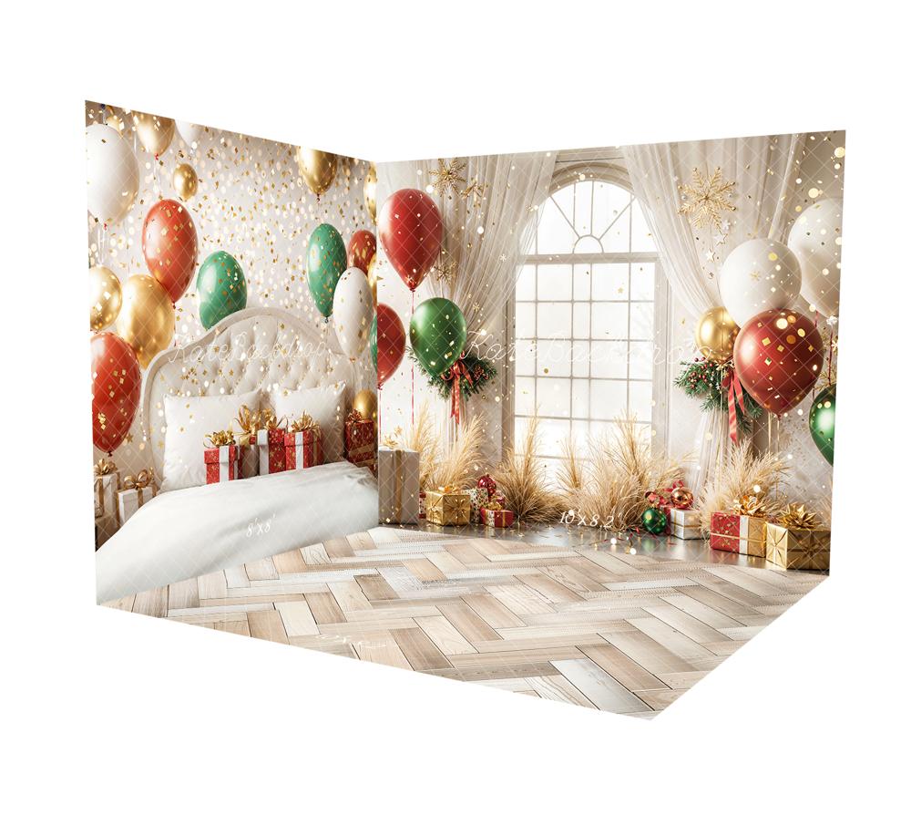 Kate Noël Tête de lit Ballons Fenêtre Cadeaux Ensemble de chambre