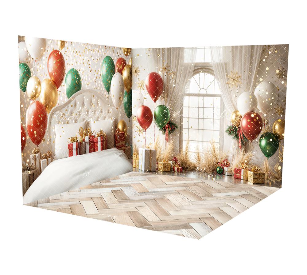 Kate Noël Tête de lit Ballons Fenêtre Cadeaux Ensemble de chambre