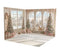 Kate Noël Sapins Cadeaux Fenêtre Hiver Ensemble de chambre