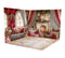 Kate Saint-Valentin Cheminée Fenêtre Rideau Ensemble de chambre