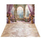 Kate Fenêtre Fleur Poupées Violet Toile de fond+Pierre Beige Texture Sol Toile de fond