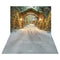 Kate Noël Arche Sapins Lumières Toile de fond+Chemin Neige Blanc Sol Toile de fond