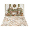 Kate Noël Cheminée Pain d'Épice Cadeaux Toile de fond+Bois Parquet Clair Sol Toile de fond