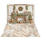 Kate Noël Cheminée Pain d'Épice Cadeaux Toile de fond+Bois Parquet Clair Sol Toile de fond