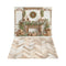 Kate Noël Cheminée Pain d'Épice Cadeaux Toile de fond+Bois Parquet Clair Sol Toile de fond