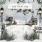 Kate Hiver Bar Cacao Forêt Neige Toile de fond conçue par Emetselch