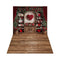 Kate Saint Valentin Roses Coeur Vaisselle Toile de fond+Bois Texture Brun Sol Toile de fond
