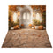 Kate Automne Citrouilles Feuillage Porte Toile de fond+Feuilles Pierre Sol Toile de fond