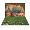 Kate Saint Valentin Lumières Coussin Toile de fond+Herbe Pétales Roses Sol Toile de fond - Kate Backdrop FR