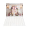 Kate Maison Rose Fleurs Cage Princesse Toile de fond+Blanc Plancher en Bois Sol Toile de fond