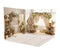 Kate Bohème Fleurs Tente Paniers Macramé Beige Ensemble de chambre