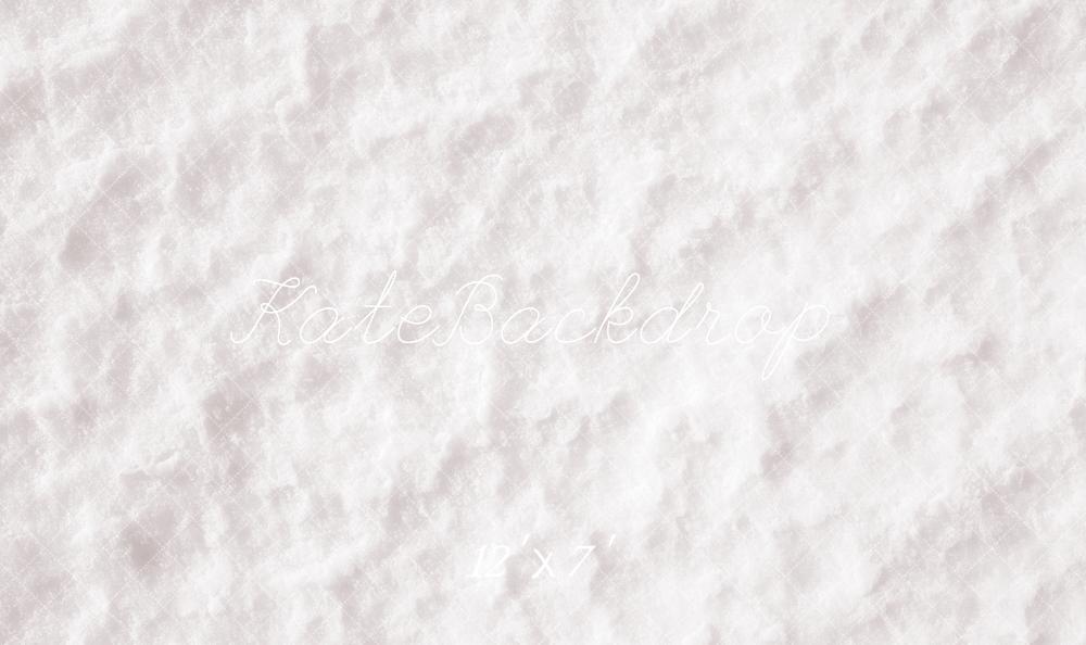 Kate Neige Blanc Hiver Sol Toile de fond en Vinyle