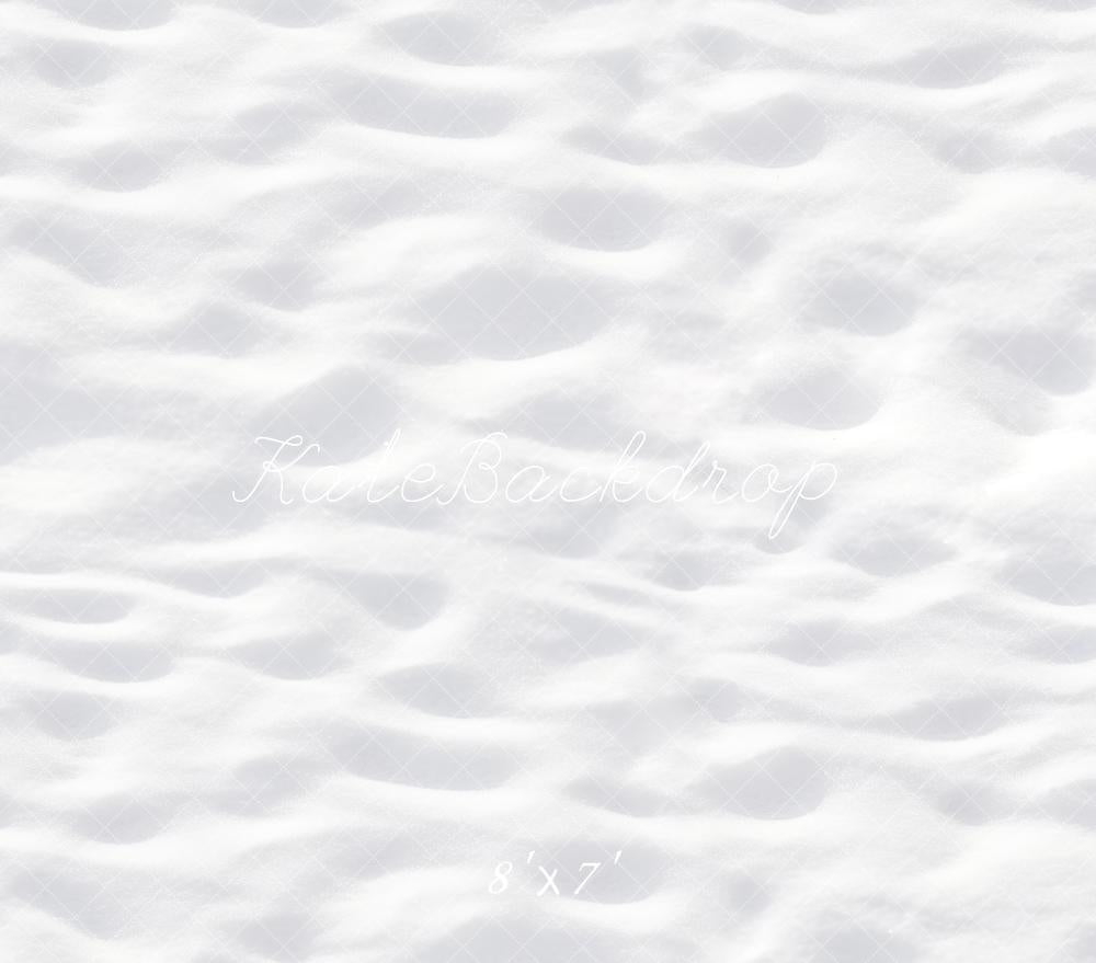 Kate Hiver Neige Sol Blanc Toile de fond en Vinyle