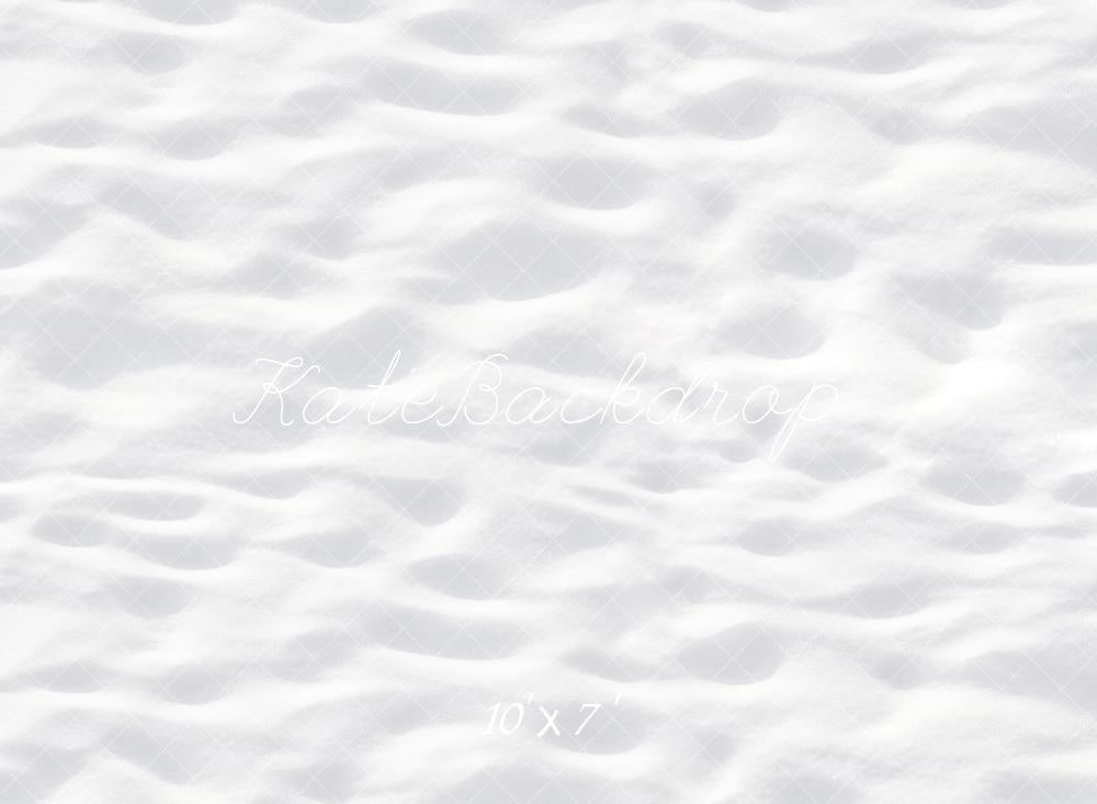 Kate Hiver Neige Sol Blanc Toile de fond en Vinyle