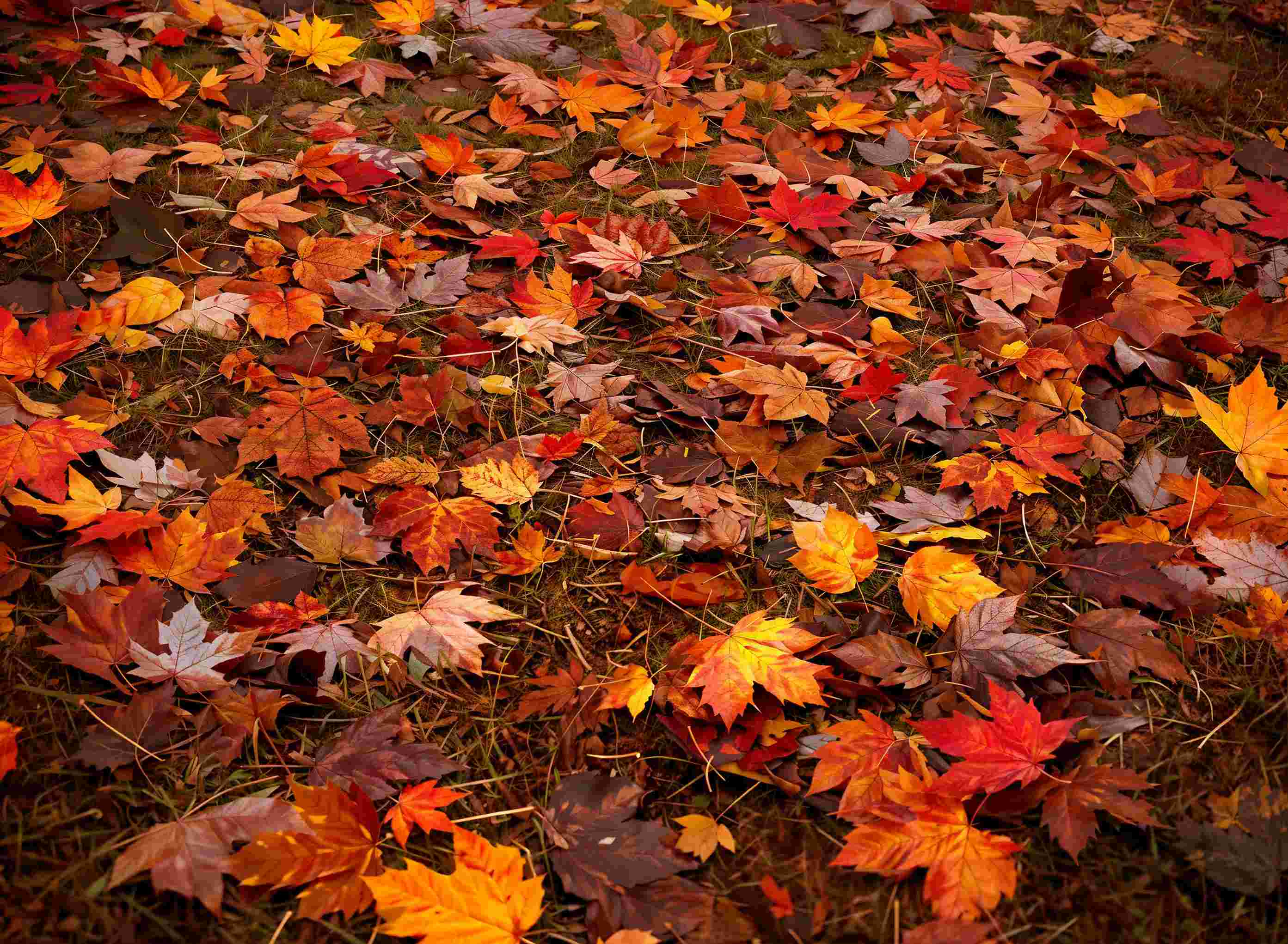 Kate Automne Forêt Feuille d'érable Rouge Sol Fond en Vinyle - Kate Backdrop FR