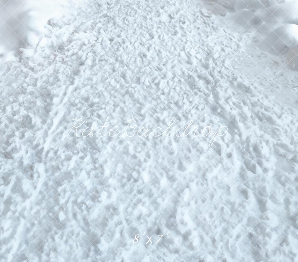 Kate Hiver Blanc Neige Sol Toile de fond en Vinyle