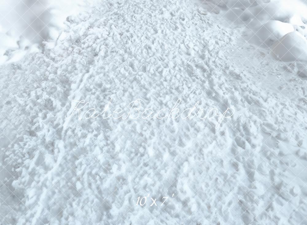 Kate Hiver Blanc Neige Sol Toile de fond en Vinyle