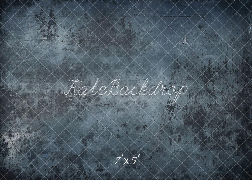 Kate Abstrait Gris foncé Bleu Sol Fond en Vinyle