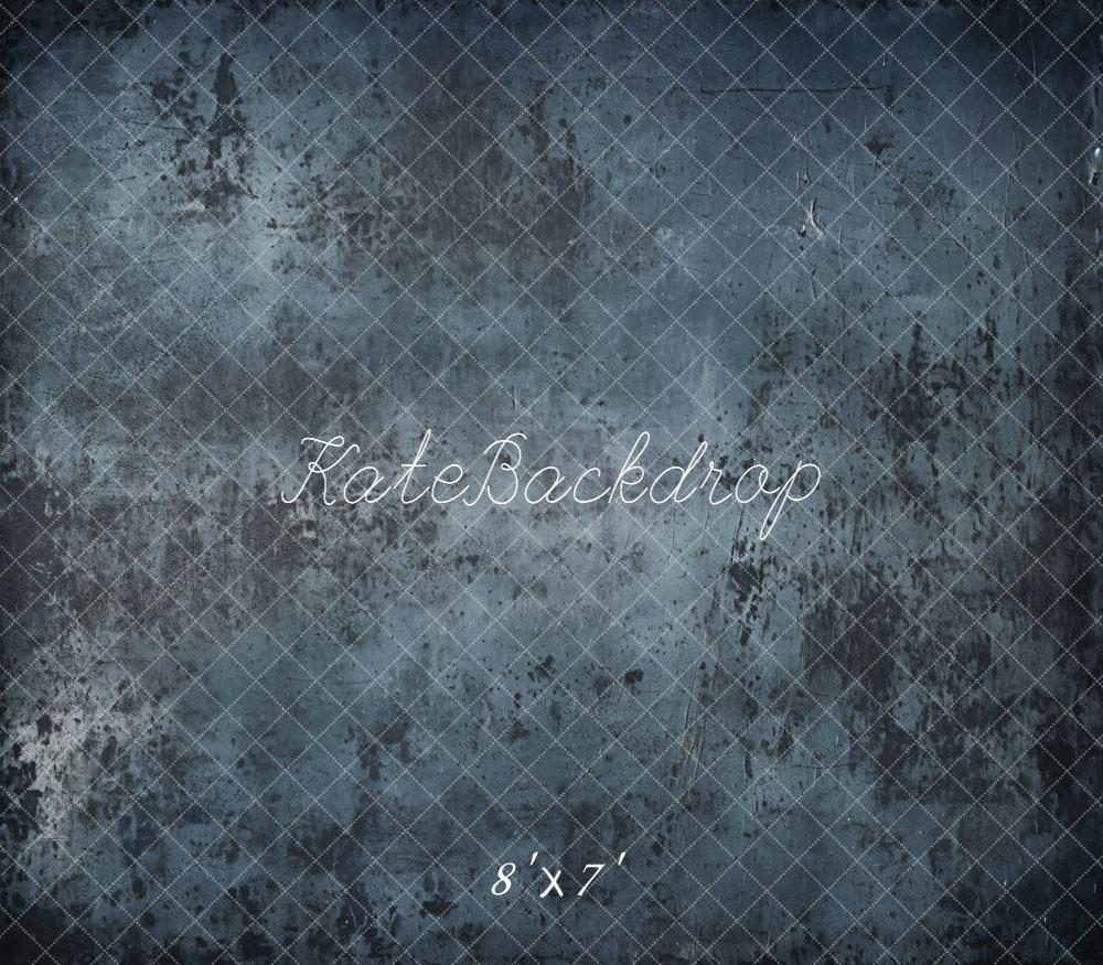 Kate Abstrait Gris foncé Bleu Sol Fond en Vinyle