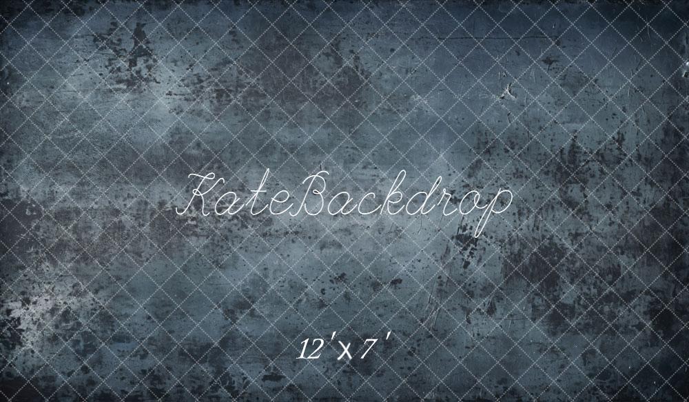 Kate Abstrait Gris foncé Bleu Sol Fond en Vinyle