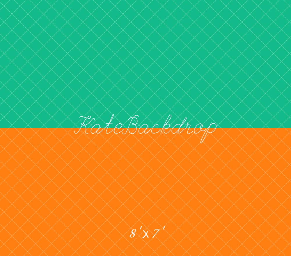Kate Vert Orange Portrait Mur/Sol Fond en Vinyle