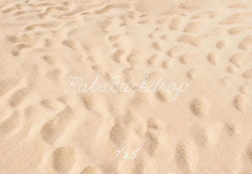 Kate Plage Sable Été Beige Sol Fond en Vinyle