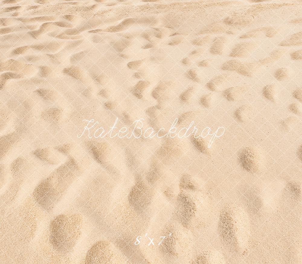 Kate Plage Sable Été Beige Sol Fond en Vinyle