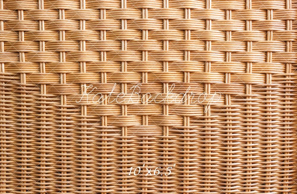 Kate Tissage du Bambou Beige Sol Fond en Vinyle