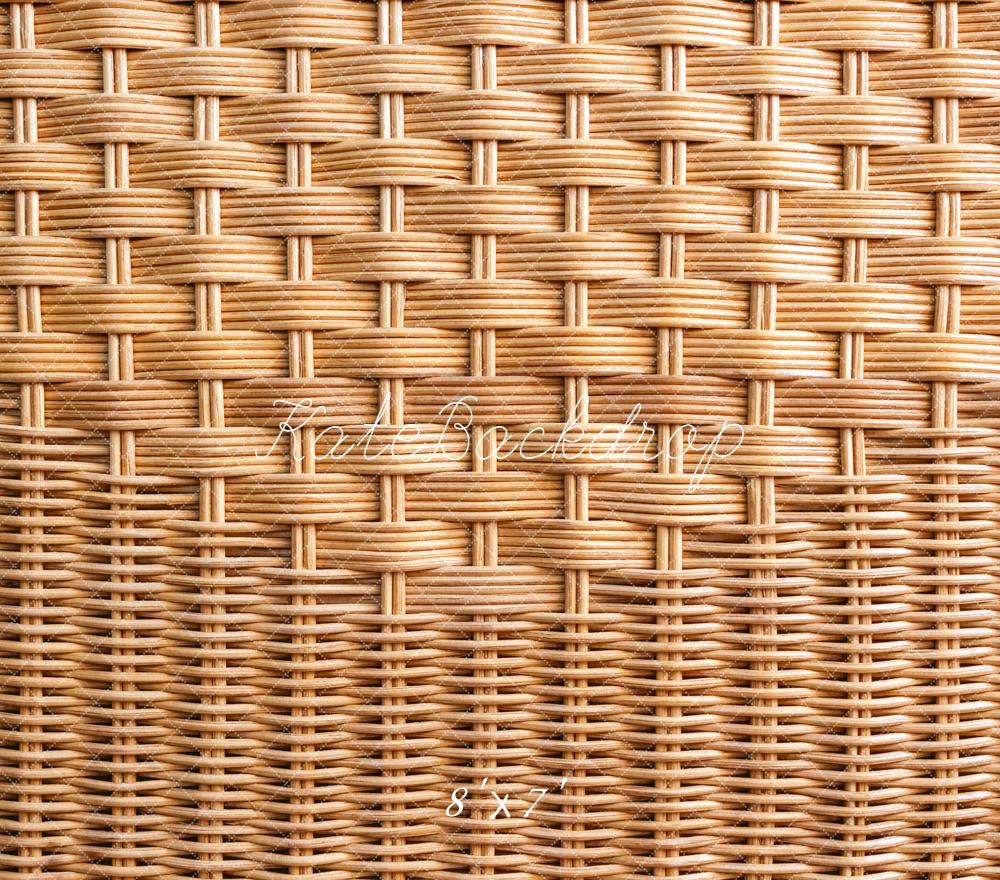Kate Tissage du Bambou Beige Sol Fond en Vinyle