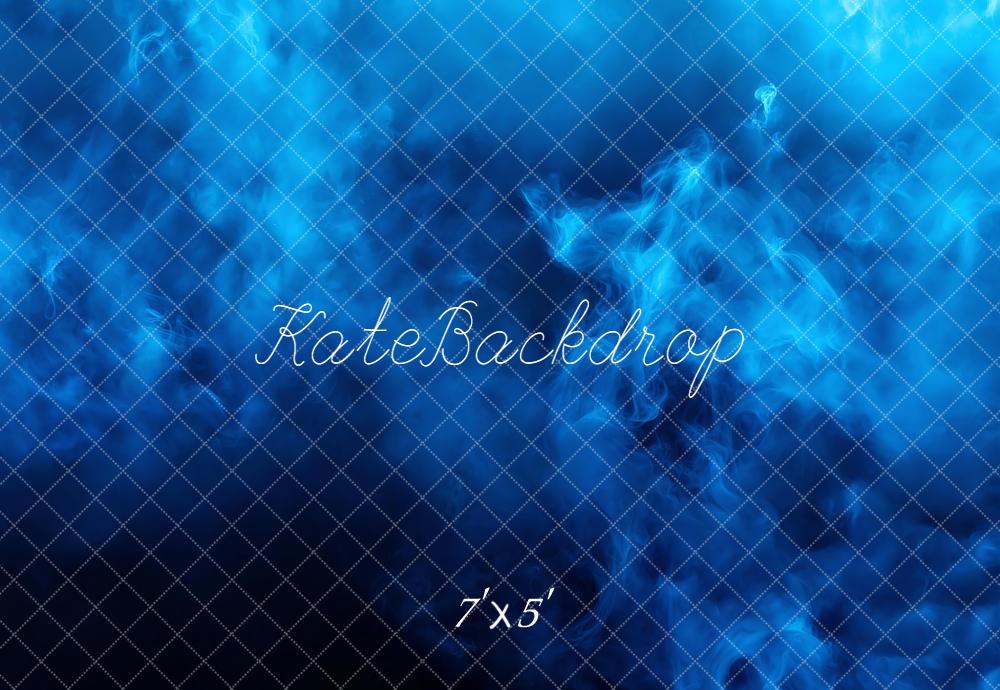 Kate Abstrait Fumée Bleu Fond en Vinyle