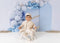 Kate Ballons Boho Bleu Enfant Toile de fond en Laine conçue par Uta Mueller Photographie - Kate Backdrop FR