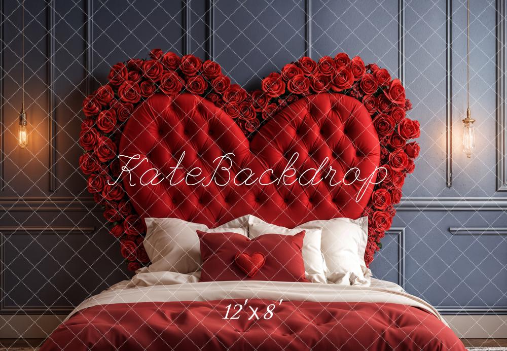 Kate Tête de lit Romantique Rouge Cœur Toile de fond conçue par Emetselch - Kate Backdrop FR
