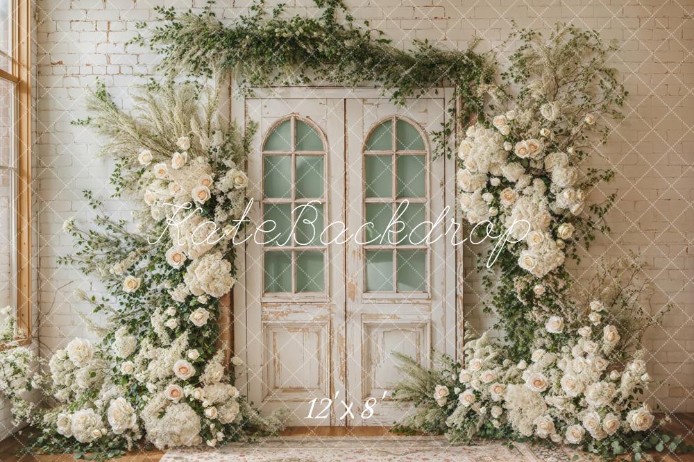Kate Printemps Mariage Fleurs Porte Toile de fond conçue par Emetselch - Kate Backdrop FR
