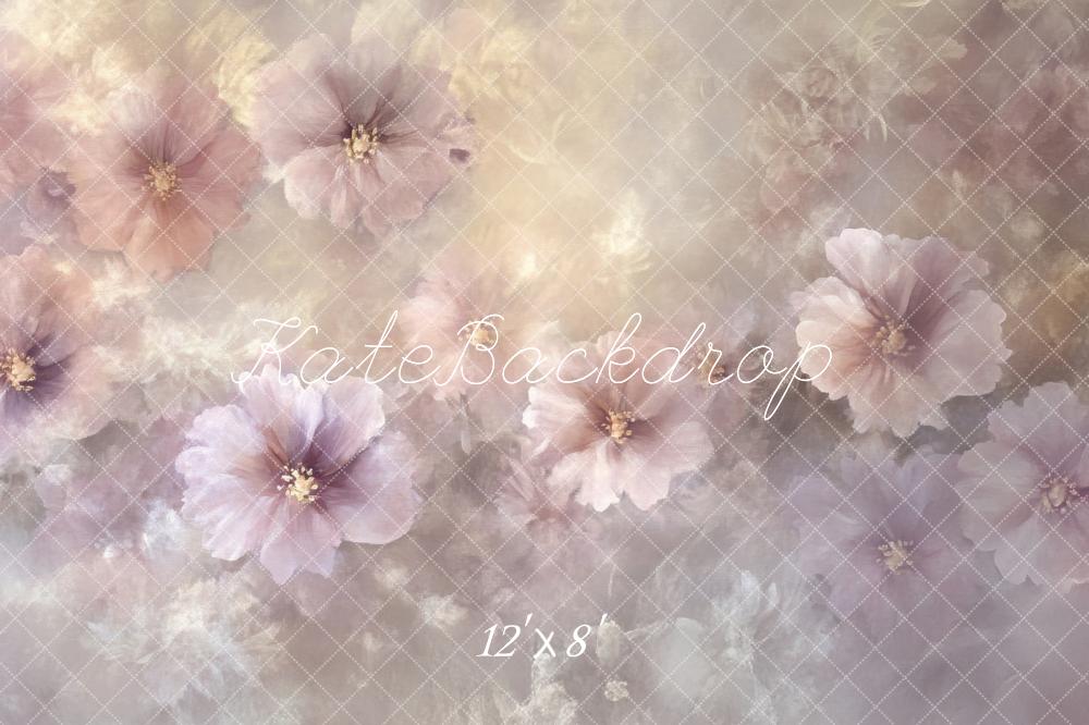 Kate Doux Rose Beaux-arts Fleurs Toile de fond conçue par Lidia Redekopp - Kate Backdrop FR