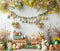 Kate Pâques Lapin Fleur Œufs Rustique Toile de fond en Laine conçue par Emetselch - Kate Backdrop FR