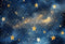 Kate Nuit étoilée Ciel Galaxie Anniversaire Toile de fond en Laine conçue par Emetselch - Kate Backdrop FR