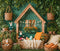 Kate Pâques Lapin Maison Jardin Vert Toile de fond en Laine conçue par Emetselch - Kate Backdrop FR