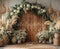 Kate Bohème Fleur Arche Porte en bois Toile de fond en Laine conçue par Emetselch - Kate Backdrop FR