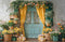 Kate Pâques Œufs Fleurs Porte Rideau Toile de fond en Laine conçue par Emetselch - Kate Backdrop FR