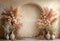Kate Bohème Fleurs Arche Beige Toile de fond en Laine conçue par Emetselch - Kate Backdrop FR