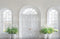 Kate Minimalisme Élégant Blanc Porte Toile de fond en Laine conçue par Emetselch - Kate Backdrop FR