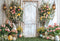 Kate Pâques Lapin Fleurs Panier Porte Toile de fond en Laine conçue par Emetselch - Kate Backdrop FR