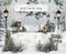 Kate Hiver Bar Cacao Forêt Neige Toile de fond en Laine conçue par Emetselch