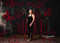 Kate Saint Valentin Rouge Rideau Roses Toile de fond conçue par Emetselch