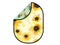 Kate Double-face Été Tournesol/Cactus Toile de fond Pliable 5x6.5pi(1.5x2m) - Kate Backdrop FR